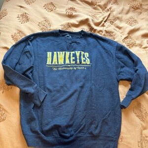 University of Iowa Hawkeyes Heather Grey Crewneck Sweatshirt